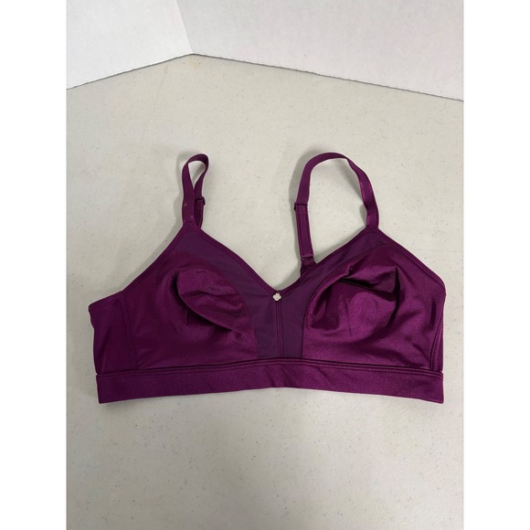 Breezies Other - Breezies Women Plum Purple Wireless Unlined Mesh Inset Bra 38C UltimAir Sling
